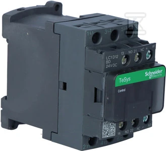 Schneider Electric Schneider maitinimo kontaktorius 3P 12A 24V DC 1NO 1NC - LC1D12BD