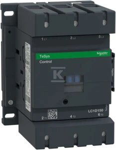 Schneider Electric Schneider Maitinimo kontaktorius 150A 3P 24V DC 1Z 1R (LC1D150BD)