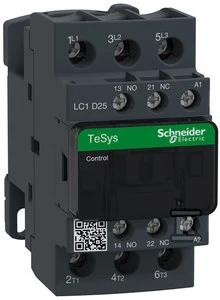 Schneider Electric Schneider maitinimo kontaktorius 3P 25A 24V AC 1NO 1NC - LC1D25B7