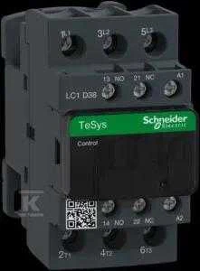 Schneider Electric „Schneider“ maitinimo kontaktorius 38A 3P 24V AC 1NO 1NC (LC1D38B7)