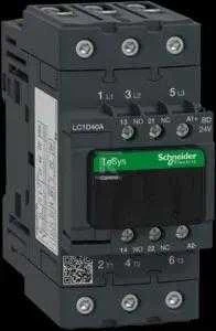 Schneider Electric „Schneider“ maitinimo kontaktorius 40A 3P 24V DC 1NO 1NC (LC1D40ABD)
