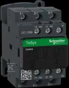 Schneider Electric „Schneider“ maitinimo kontaktorius 9A 3P 110V AC 1NO 1NC (LC1D09F7)