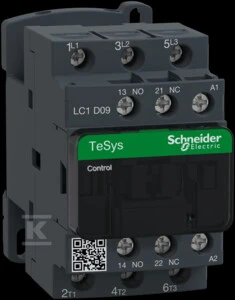 Schneider Electric „Schneider“ maitinimo kontaktorius 3P 9A 230 V AC 1NO 1R (LC1D09P7)