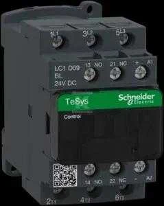 Schneider Electric Schneider maitinimo kontaktorius 9A 3P 24V DC 1NO 1NC (LC1D09BL)