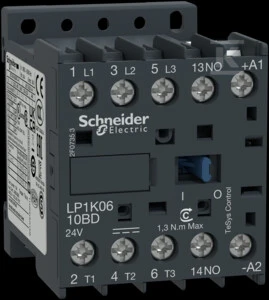 „Schneider Electric“ STYCZ.K 3P 9A 24VDC 1NO AC3