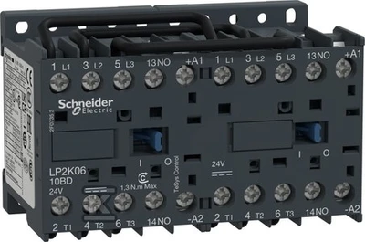 Schneider Electric Schneider reversinis kontaktorius 6A 3kW 24V DC (LP2K0610BD)