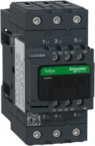 Schneider Electric Schneider maitinimo kontaktorius 40A 3P 110V AC 1NO 1NC (LC1D40AF7))