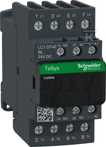 Schneider Electric „Schneider“ maitinimo kontaktorius 40A 4P 24V DC 1NO 1NC (LC1DT40BL)