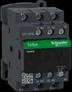 Schneider Electric „Schneider“ maitinimo kontaktorius 18A 3P 400V AC 1NO 1NC (LC1D18V7)