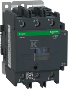 Schneider Electric „Schneider“ maitinimo kontaktorius 80A 3P 48V AC 1NO 1NC (LC1D80E7)