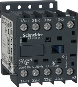 Schneider Electric „Schneider“ pagalbinis kontaktorius 10A 2NO 2R 230V AC (CA2KN22P7)