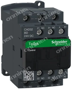 Schneider Electric Schneider pagalbinis kontaktorius 18A 3NO 2C 24V DC CAD32BD
