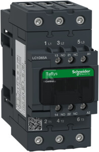 Schneider Electric Maitinimo kontaktorius 65A 3P 24V AC 50Hz 1Z 1R LC1D65AB5