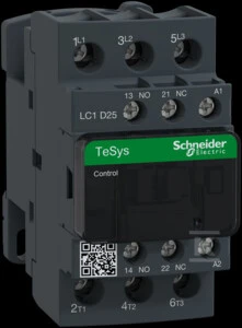 Schneider Electric Schneider elektros maitinimo kontaktorius 25A 3P 48V AC 50Hz 1NC 1R LC1D25E5