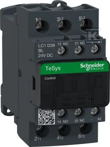 Schneider Electric „Schneider“ maitinimo kontaktorius 38A 3P 24V DC 1NO 1NC (LC1D38BL)