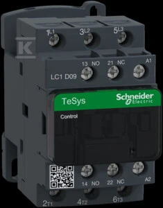 Schneider Electric Maitinimo kontaktorius 9A 3P 42V AC 50Hz 1Z 1R LC1D09D5