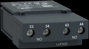 Schneider Electric „Schneider“ pagalbinis kontaktų blokas 2Z 5A 250V AC/DC (LUFN20)
