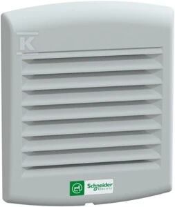 Schneider Electric Schneider ClimaSYS 230V 38m3 / h ventiliatorius su oro išleidimo grotelių ir G2 filtras (NSYCV38M230PF)