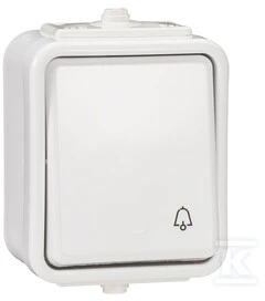 Schneider Electric Bell mygtukas baltas - WNT101C01