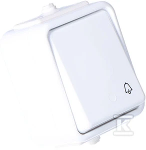 Schneider Electric Bell mygtukas baltas - WNT101C01