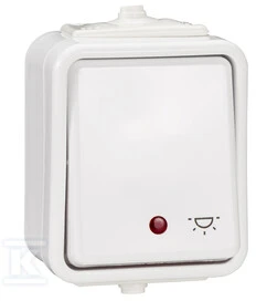 Schneider Electric mygtuko lemputė, baltai apšviesta - WNT102CS01