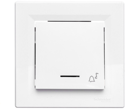 Schneider Electric Przycisk dzwonek Asfora su pašvietimu balta (EPH1700321)