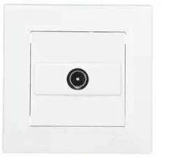 Schneider EPH3200121 Asfora TV antenos lizdas galutinis 1dB baltas su rėmeliu EPH3200121