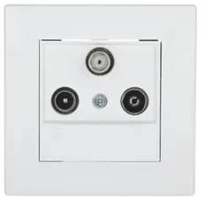 „Schneider Electric Pass-through RTV-SAT“ antenos lizdas 4dB baltas - EPH3500221