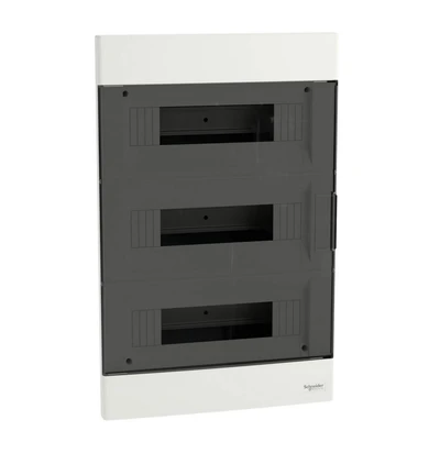 Schneider EZ9EUA312 3x12 įleidžiamas modulinis skirstomasis skydas IP40 Easy9 EZ9EU-3-12-PT-T skaidrus EZ9EUA312
