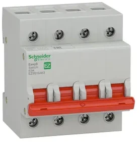 Schneider EZ9S16463 jungiklio skyriklis 63A 4P Easy9 Pro EZ9S16463