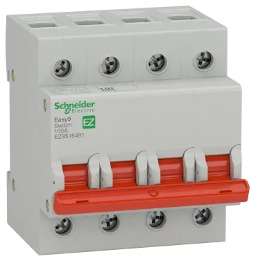 Schneider EZ9S16491 Rozłącznik izolacyjny 100A 4P Easy9 Pro EZ9S16491