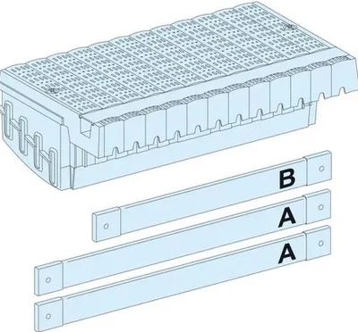 Schneider LVS04405 PrismaSet Polypact paskirstymo blokas, stotis Plug-in, 3 greičiai. LVS04405