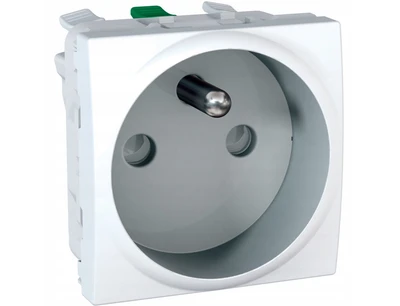 Schneider MGU3.059.18 Unica Lizdas vienvietis su/u 2P+Z be rėmo balta MGU3.059.18