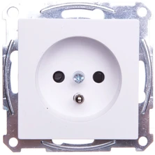 Schneider MTN2500-0325 Merten System M Lizdas vienvietis su/u 16A IP20 su su langinėmis balta MTN2500-0325