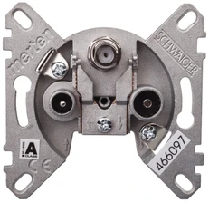 Schneider Electric Merten antenos lizdas trigubas R / TV / SAT galutinis (MTN466097)