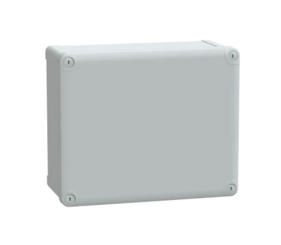 Schneider dėžutė ABS IP66IK07 RAL7035 viduje W275 S225 G120 išorėje W291 S241 G128 skaidrus dangčiu.W60 NSYTBS292412H
