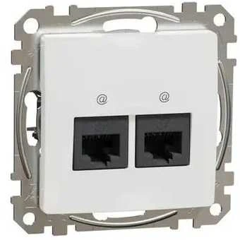 Schneider Electric Sedna Design Lizdas komputerowe 2xRJ45 kat.5e UTP balta SDD111452