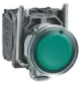 Schneider Electric Harmony XB4R belaidė ir be akumuliatoriaus mygtuko galvutė su siųstuvu, Žalias Metal I ZB4RTA331
