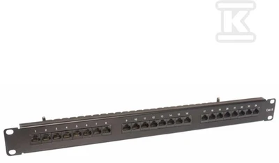 Securitynet 6 KATEGORIJOS SKYDELIS 19" 1U 24XRJ45, UTP