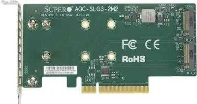 Supermicro AOC-SLG3-2M2 sąsajos plokštė / adapteris M.2 Vidinis