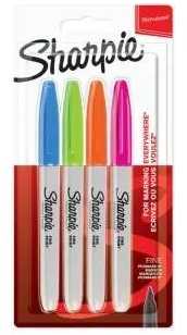 Permanent Marker Set Sharpie Fine Fun - 4 Colors