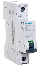 „Siemens“ grandinės pertraukiklis 1P C 0,5A 6kA (5SL6105-7)
