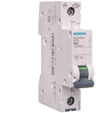 Siemens 5SL6140-6 Grandinės pertraukiklis 1P B 40A 6kA AC 5SL6140-6