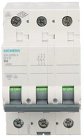 Siemens 5SL6306-6 Grandinės pertraukiklis 3P B 6A 6kA AC 5SL6306-6