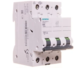 „Siemens“ grandinės pertraukiklis 3P B 20A 6kA AC (5SL6320-6)