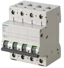Siemens 5SL6425-6 Grandinės pertraukiklis 4P B 25A 6kA AC 5SL6425-6