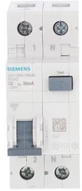 Siemens 5SU1356-1KK06 Diferencialinis automatinis jungiklis 2P 6A C 0.03A, AC tipas 6kA 5SU1356-1KK06