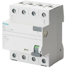 Siemens 5SV3344-6KL SENTRON 4P 40A 30mA liekamosios srovės grandinės pertraukiklis A tipo N polius kairysis 5SV3344-6KL