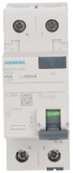 Siemens 5SV4314-0KL SENTRON 2P 40A 30mA diferencialinis automatinis jungiklis, AC tipas, N polius, kairysis 5SV4314-0KL