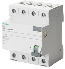 Siemens 5SV4644-0 Diferencialinis grandinės pertraukiklis 4P 40A 0,3A tipas AC 400V 5SV4644-0